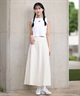 DC ディーシー タンクトップ レディース リブ クロップド丈 ショート丈 ロゴ パッド付 セットアップ対応 LSL252309(WHT-S)