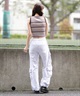 DC ディーシー タンクトップ レディース リブ クロップド丈 ショート丈 ロゴ パッド付 セットアップ対応 LSL252309(WHT-S)