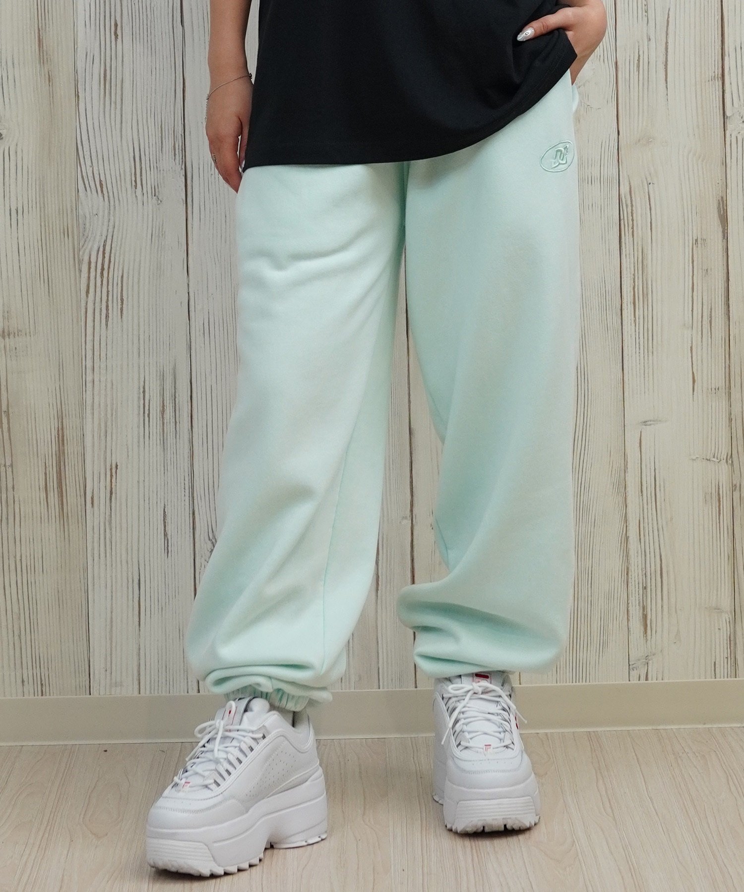 DC ディーシー ロングパンツ レディース スウェット パンツ 裏起毛 セットアップ対応 ワイド スウェットパンツ LPT254304(BES-M)