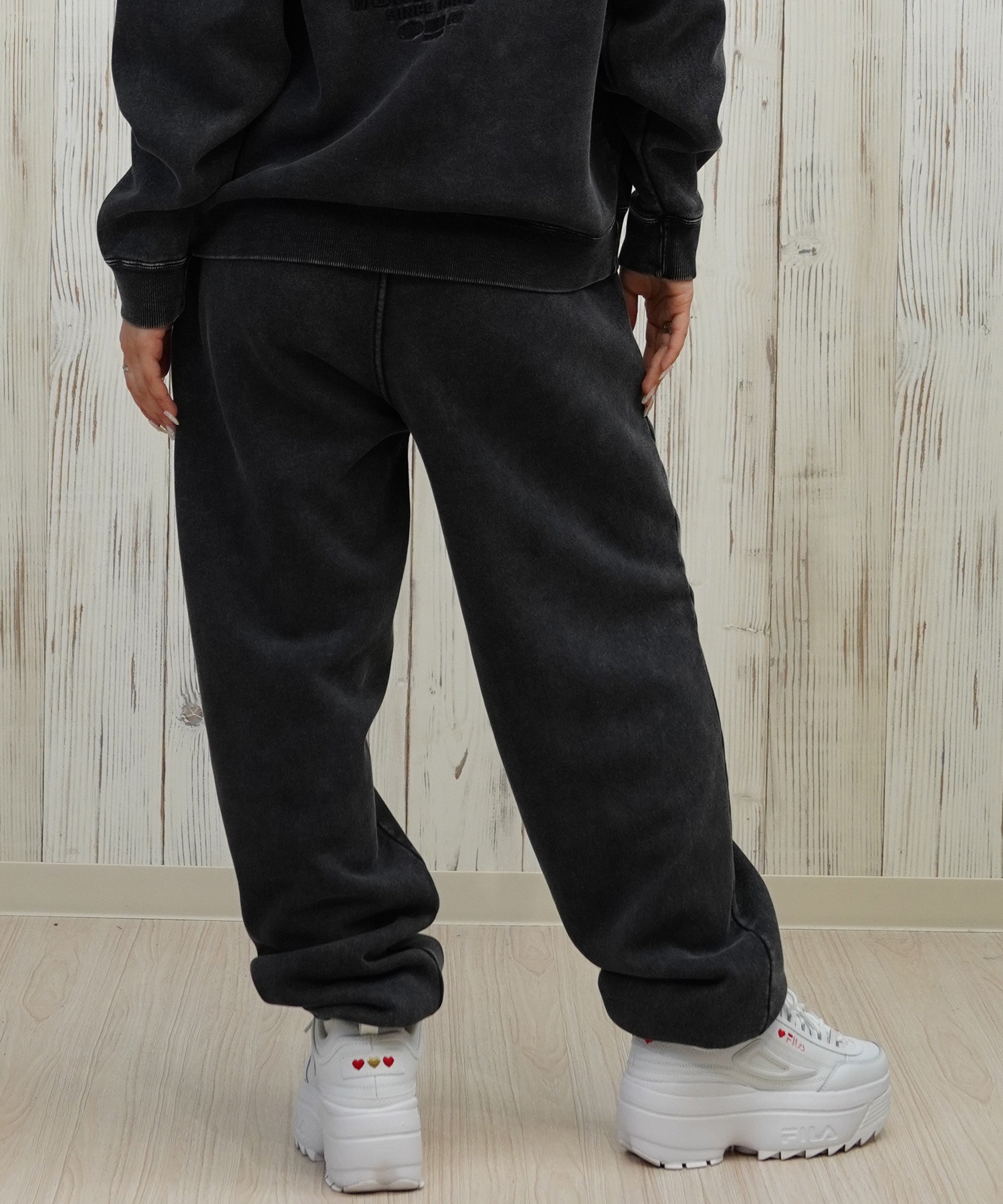 DC ディーシー ロングパンツ レディース スウェット パンツ 裏起毛 セットアップ対応 ワイド スウェットパンツ LPT254304(BES-M)