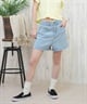 DC ディーシー ショートパンツ レディース デニム ストレッチ 無地 LWS251306(LBL-S)