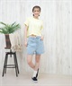 DC ディーシー ショートパンツ レディース デニム ストレッチ 無地 LWS251306(LBL-S)