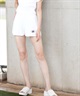 DC ディーシー ハーフパンツ ショートパンツ レディース スウェット ショーツ ロゴ リブ セットアップ対応 LWS252301(WHT-S)