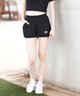 DC ディーシー ハーフパンツ ショートパンツ レディース スウェット ショーツ ロゴ リブ セットアップ対応 LWS252301(WHT-S)