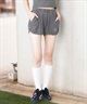 DC ディーシー ハーフパンツ ショートパンツ レディース スウェット ショーツ ロゴ リブ セットアップ対応 LWS252301(WHT-S)