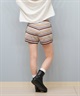 DC ディーシー ハーフパンツ ショートパンツ レディース スウェット ショーツ ロゴ リブ セットアップ対応 LWS252301(WHT-S)