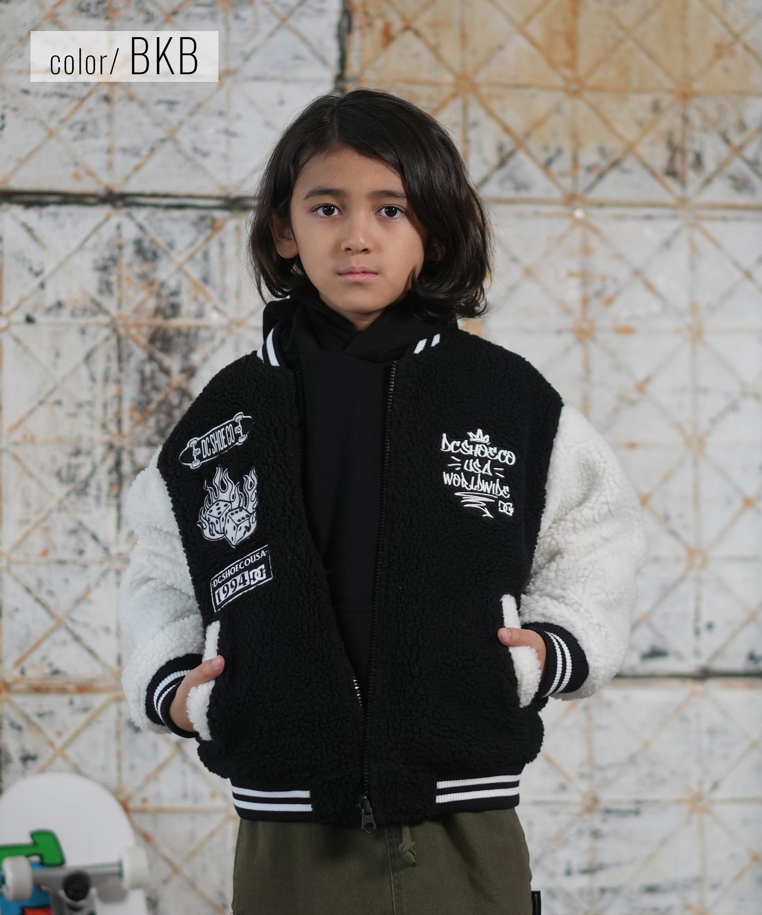 DC ディーシー アウター キッズ ジュニア 子供 リバーシブル