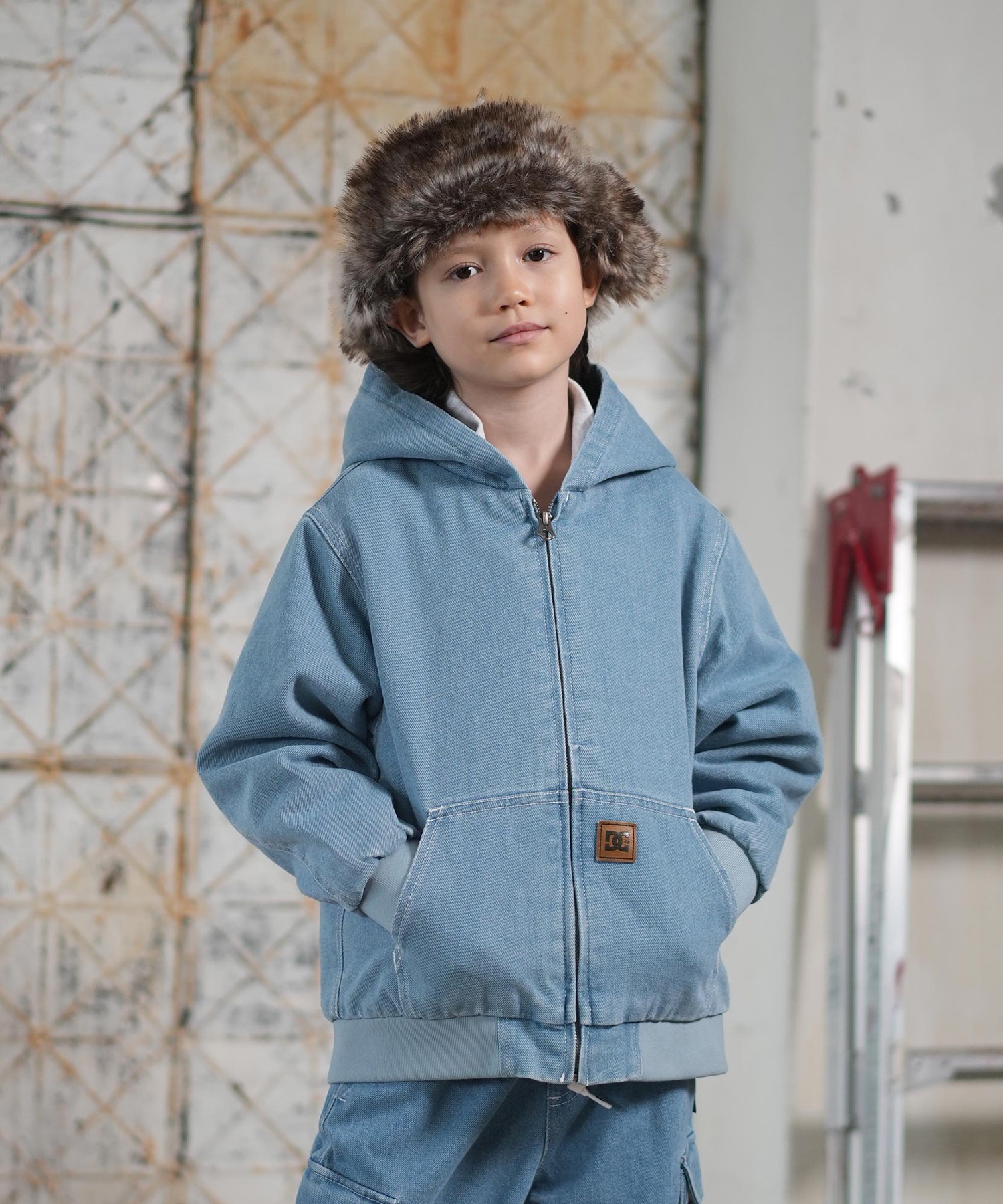 DC ディーシー アウター キッズ ジュニア 子供 ジャケット デニム生地