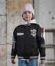 DC ディーシー アウター スタジャン キッズ ジュニア 子供 スタジアム ジャケット 中綿 25 KD VARSITY JACKET YJK254505(BLK-130cm)