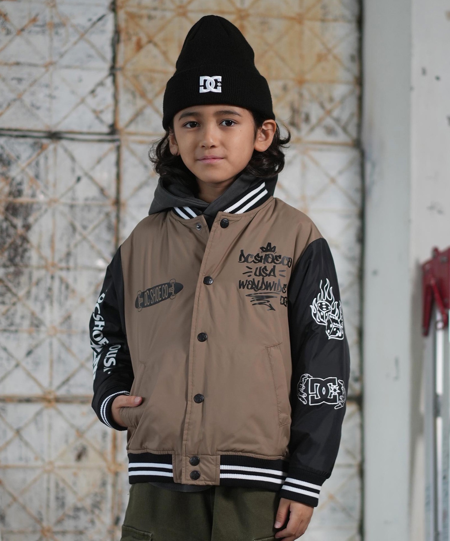 DC ディーシー アウター スタジャン キッズ ジュニア 子供 スタジアム