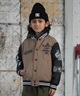 DC ディーシー アウター スタジャン キッズ ジュニア 子供 スタジアム ジャケット 中綿 25 KD VARSITY JACKET YJK254505(BLK-130cm)