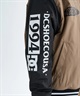 DC ディーシー アウター スタジャン キッズ ジュニア 子供 スタジアム ジャケット 中綿 25 KD VARSITY JACKET YJK254505(BLK-130cm)