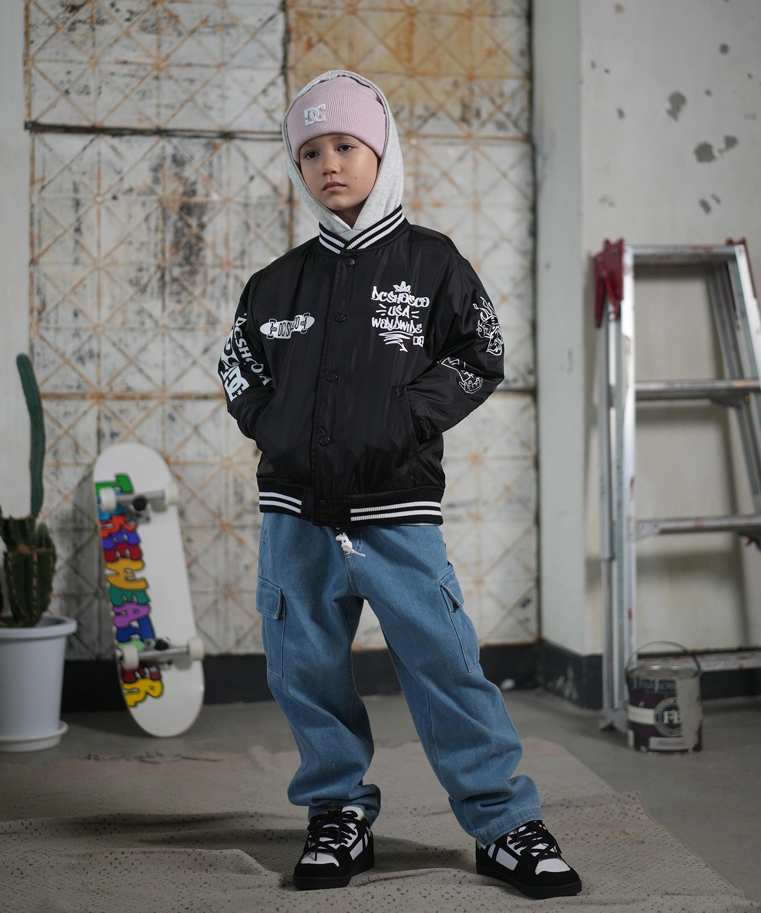 DC ディーシー アウター スタジャン キッズ ジュニア 子供 スタジアム