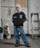 DC ディーシー アウター スタジャン キッズ ジュニア 子供 スタジアム ジャケット 中綿 25 KD VARSITY JACKET YJK254505(BLK-130cm)