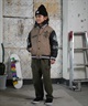DC ディーシー アウター スタジャン キッズ ジュニア 子供 スタジアム ジャケット 中綿 25 KD VARSITY JACKET YJK254505(BLK-130cm)