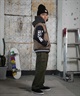 DC ディーシー アウター スタジャン キッズ ジュニア 子供 スタジアム ジャケット 中綿 25 KD VARSITY JACKET YJK254505(BLK-130cm)