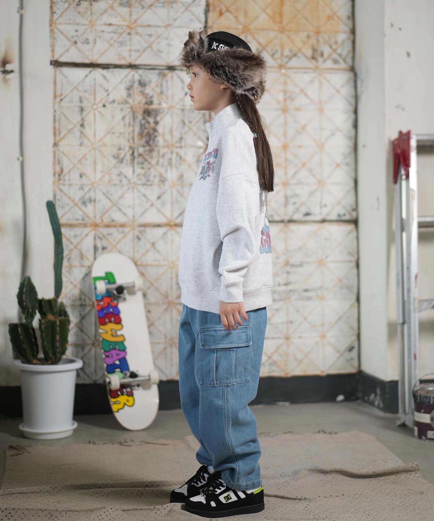 DC ディーシー トレーナー スウェット キッズ ジュニア 子供 ハーフ