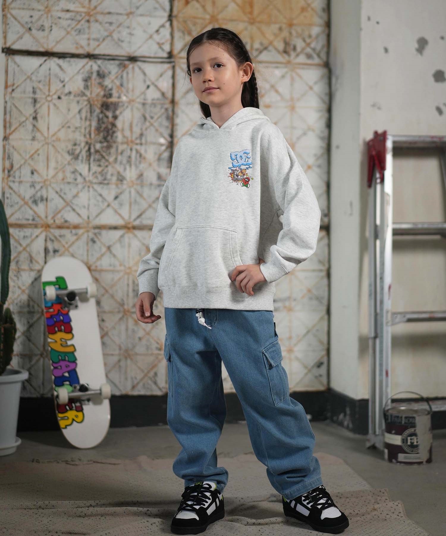 DC ディーシー プルオーバー パーカー キッズ ジュニア 子供 バック