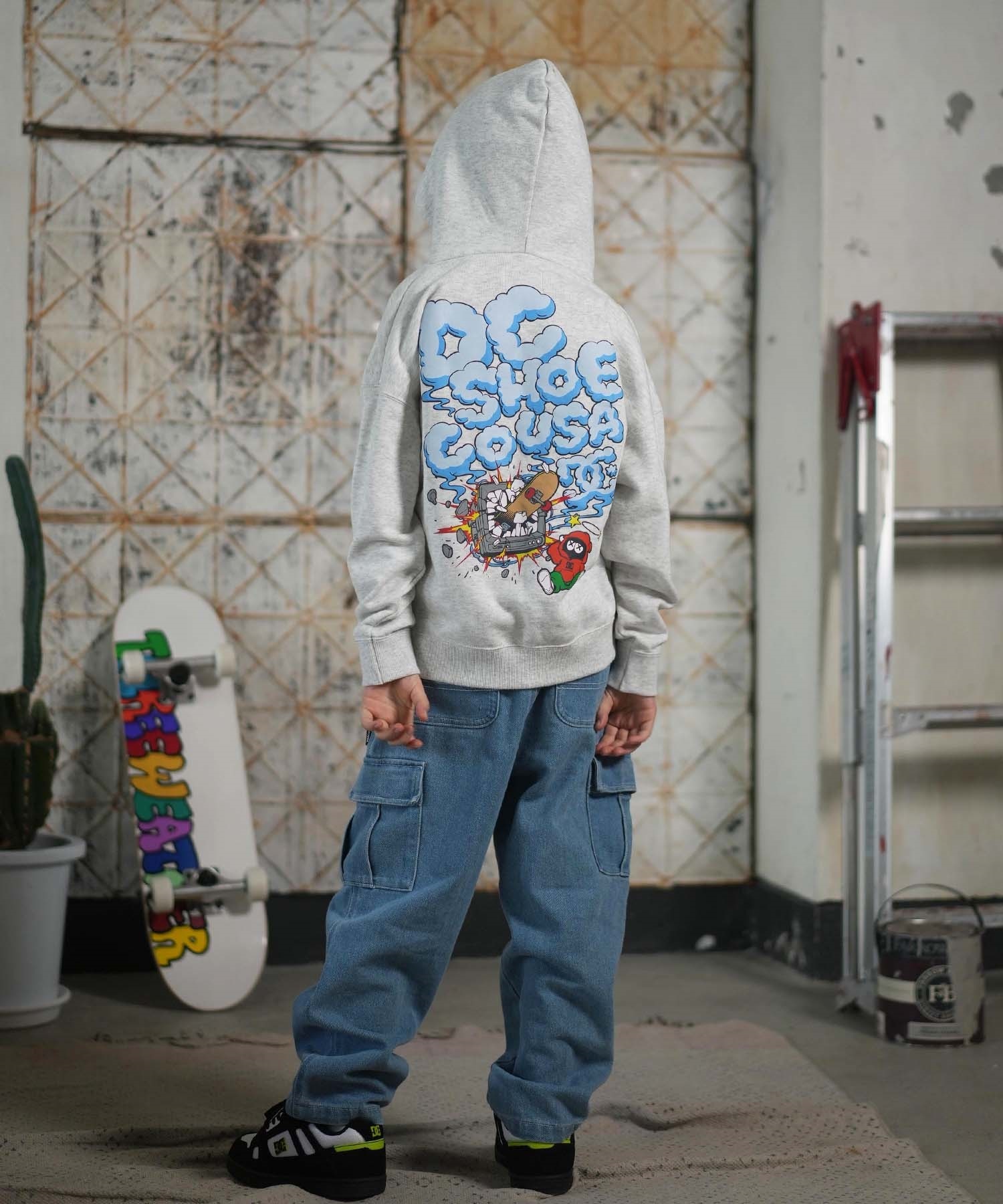 き*お様 フーディー DC ディーシー プルオーバー パーカー キッズ ジュニア 子供 バック