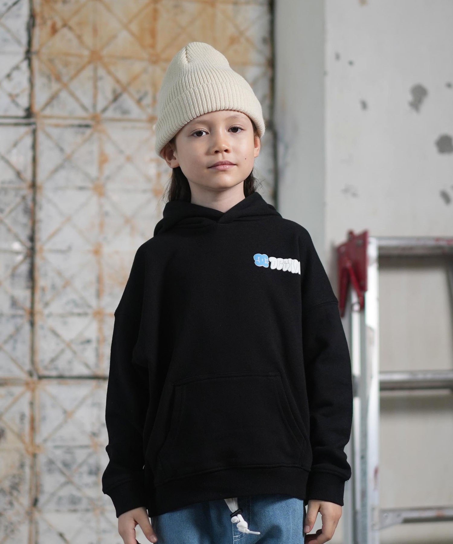 DC ディーシー プルオーバー パーカー キッズ ジュニア 子供 バック