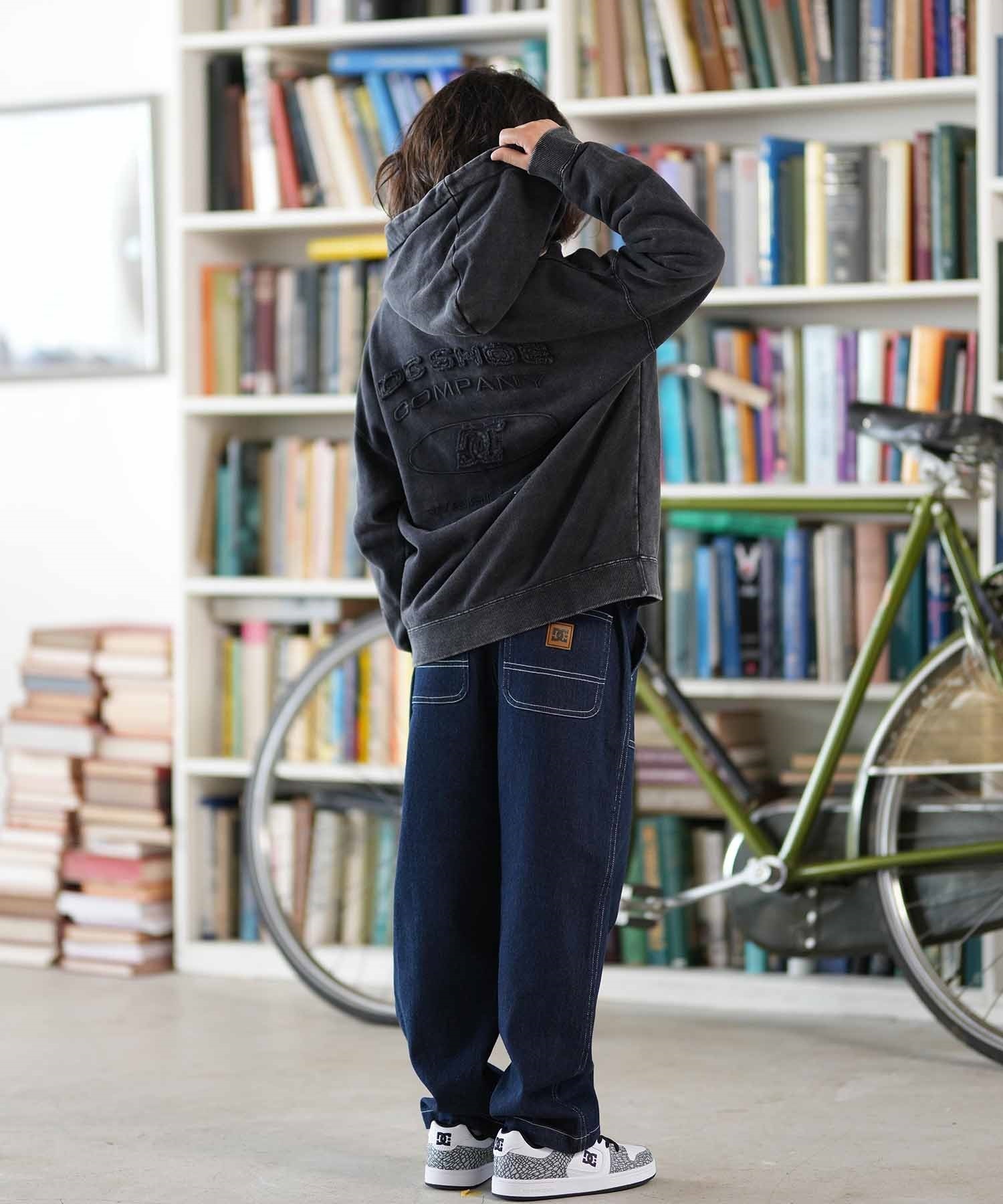 DC ディーシー ジップアップ パーカー キッズ ジュニア 子供 ダメージ加工 KD HIDDEN ZH フーディ YZP254509(BES-130cm)