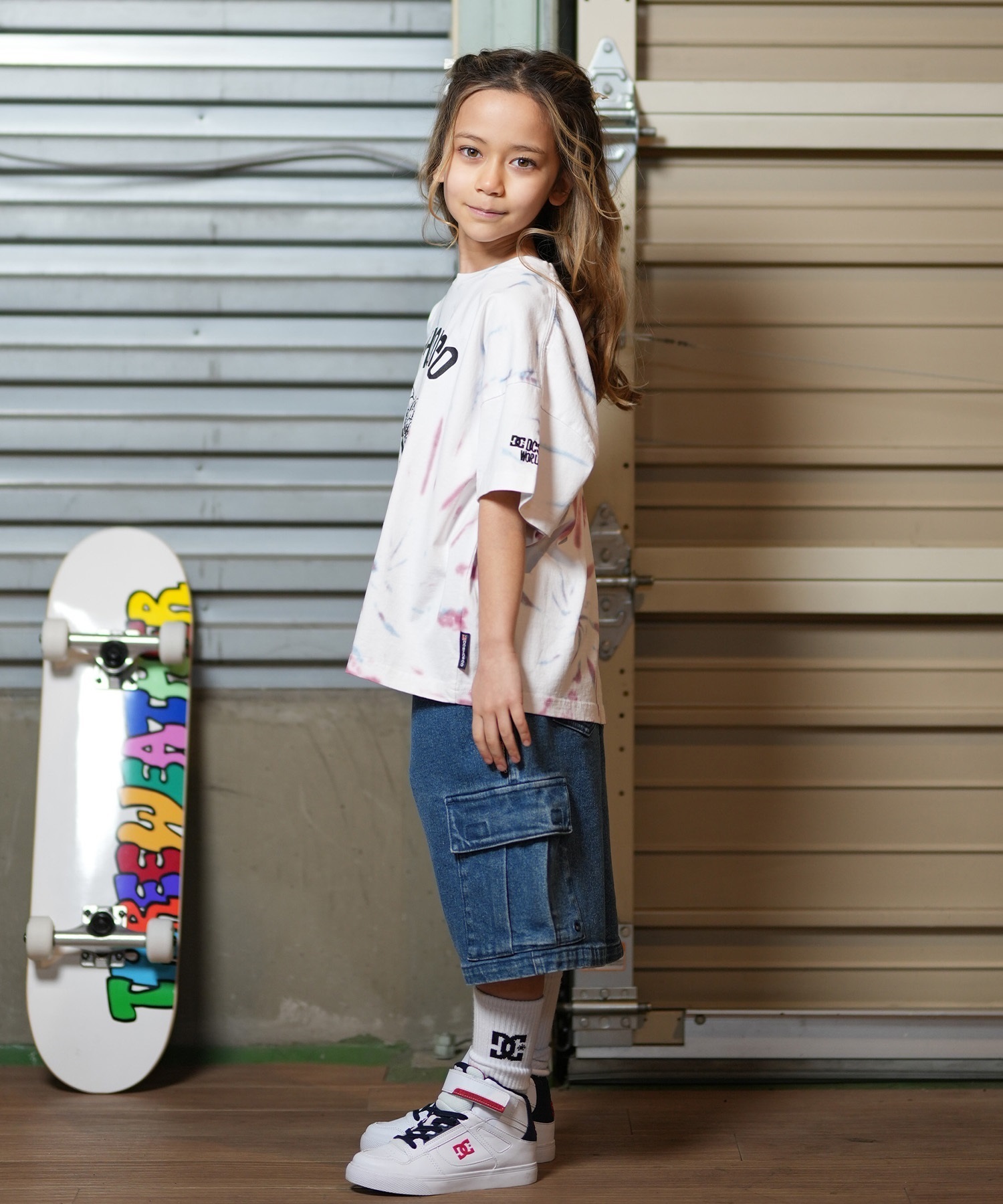 DC SHOE ディーシースケートボードスケボーTシャツジュニアキッズレディース DC ディーシー キッズ 半袖 Tシャツ 25 KD PLAY SKATE SS