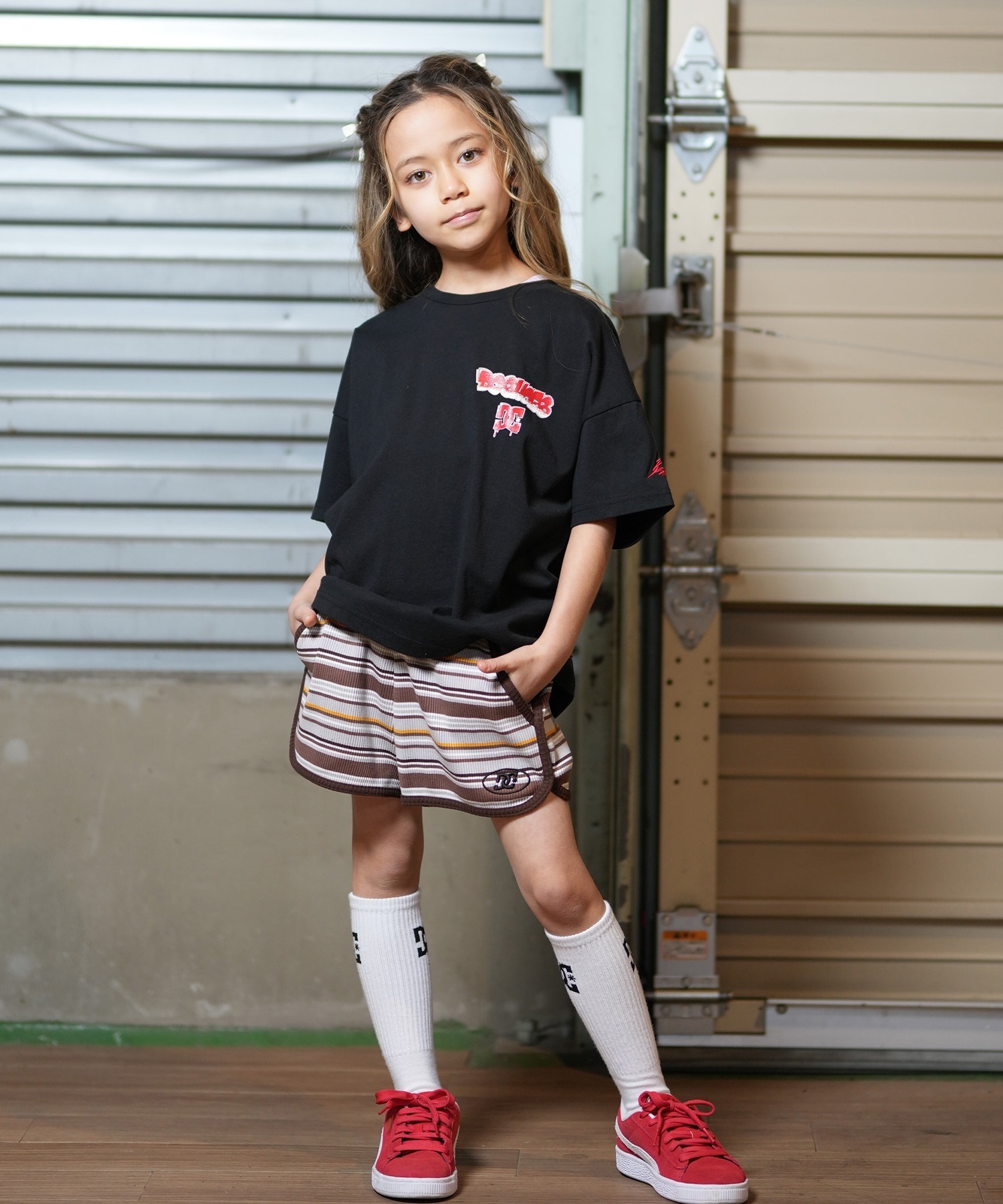 DC ディーシー キッズ 半袖 Tシャツ 25 KD TAKEEE8 GRAFF SS