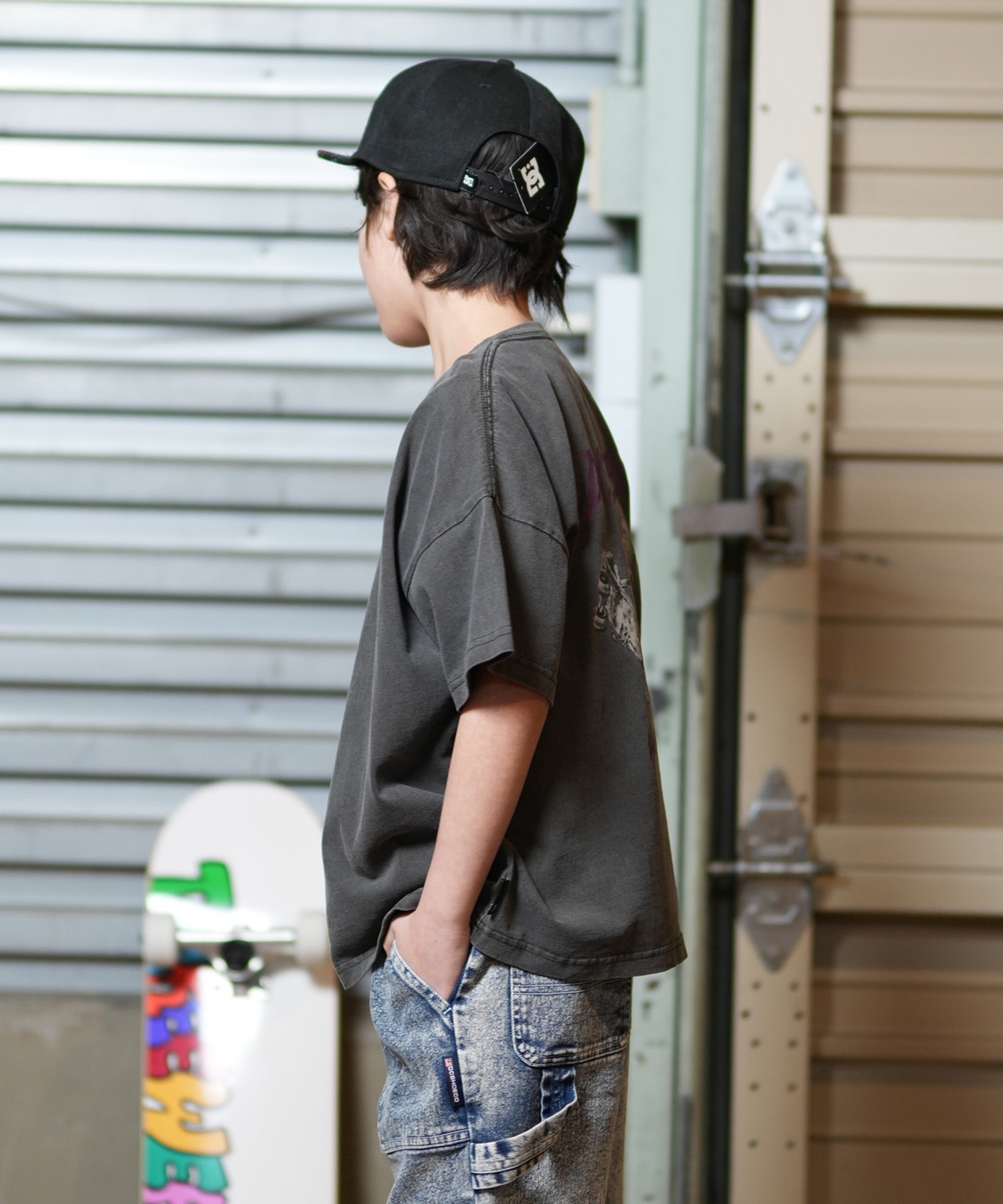 ddim Tシャツ DC ディーシー 半袖 Tシャツ キッズ ジュニア 子供 バックプリント