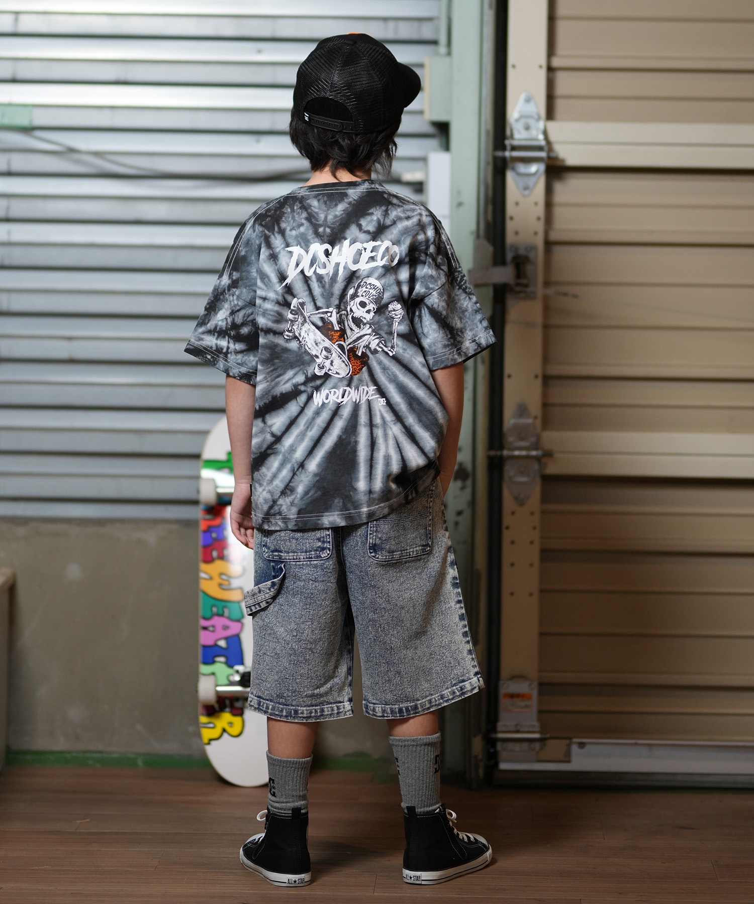 DC ディーシー 半袖 Tシャツ キッズ ジュニア 子供 バック