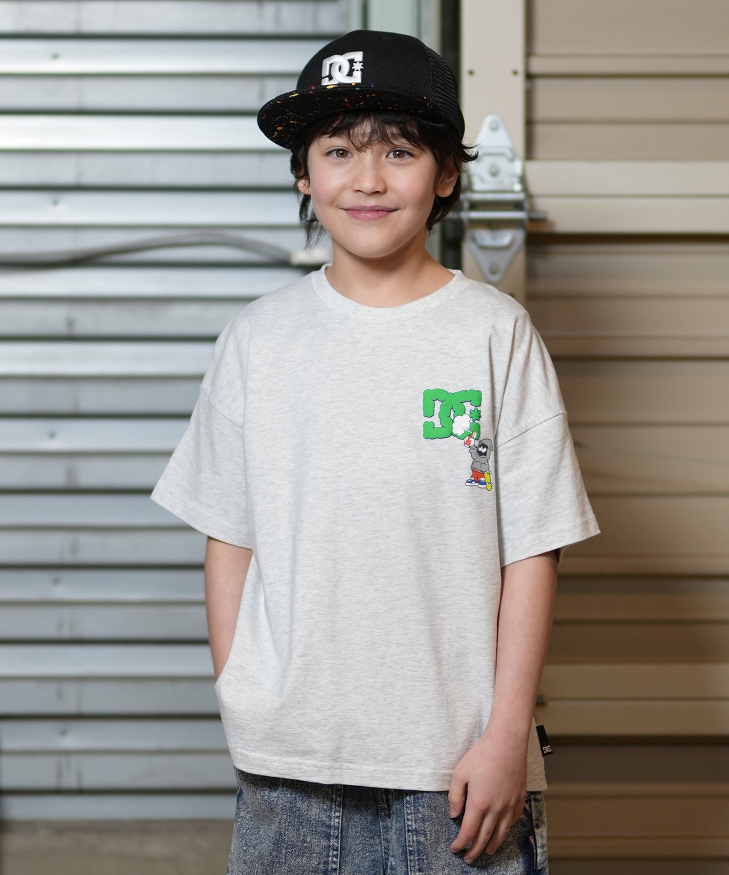 DC ディーシー 半袖 Tシャツ キッズ 子供 25 KD GF PAINT SS YST252506