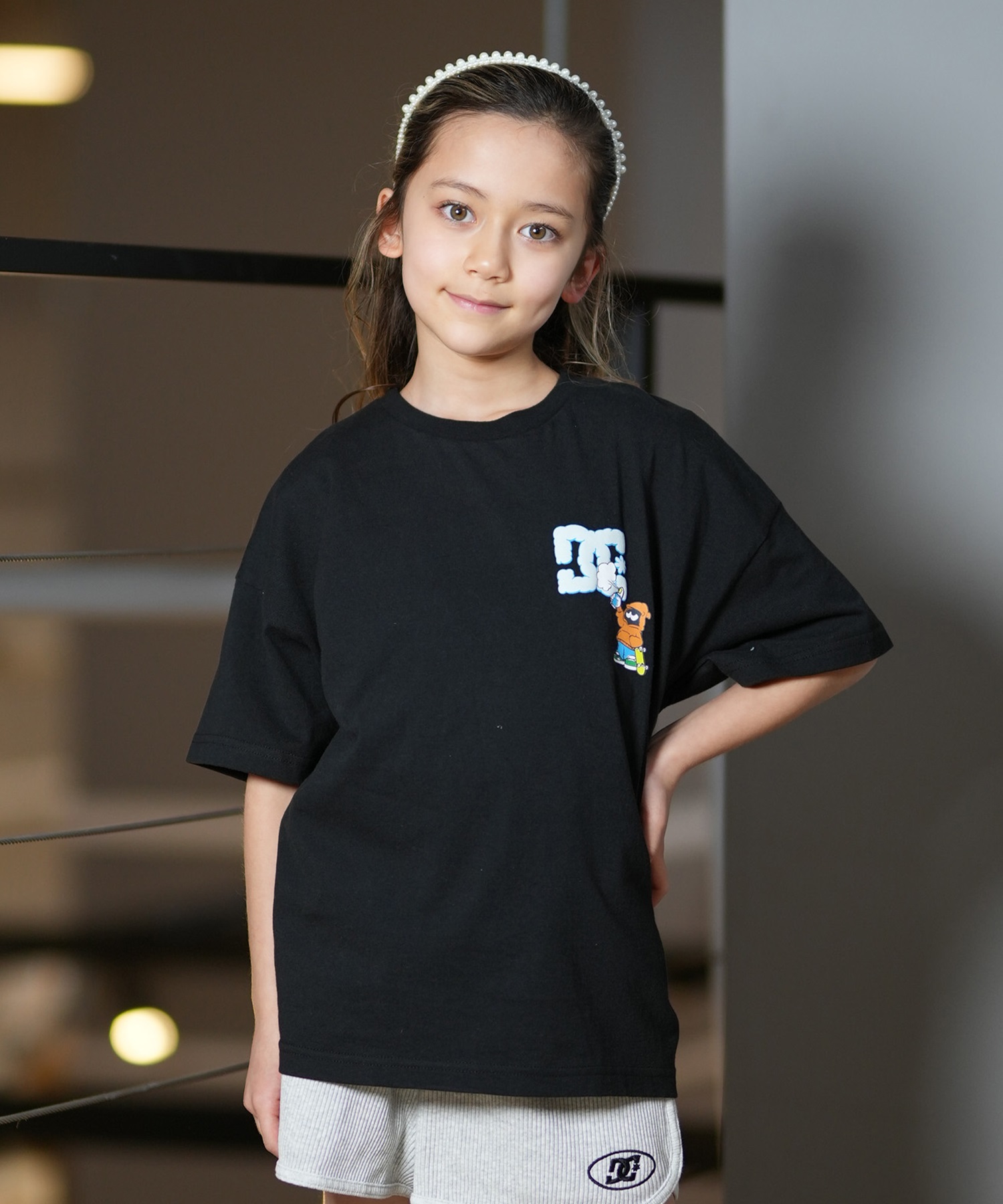 DC ディーシー 半袖 Tシャツ キッズ 子供 25 KD GF PAINT SS YST252506
