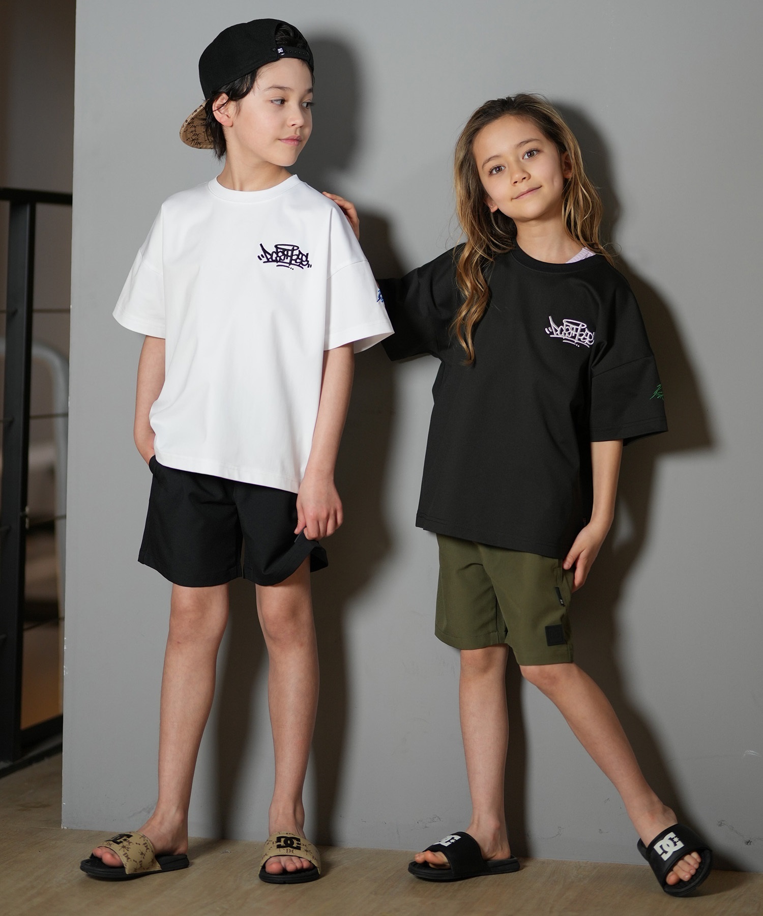 DC ディーシー 半袖 Tシャツ キッズ ジュニア 子供 バック