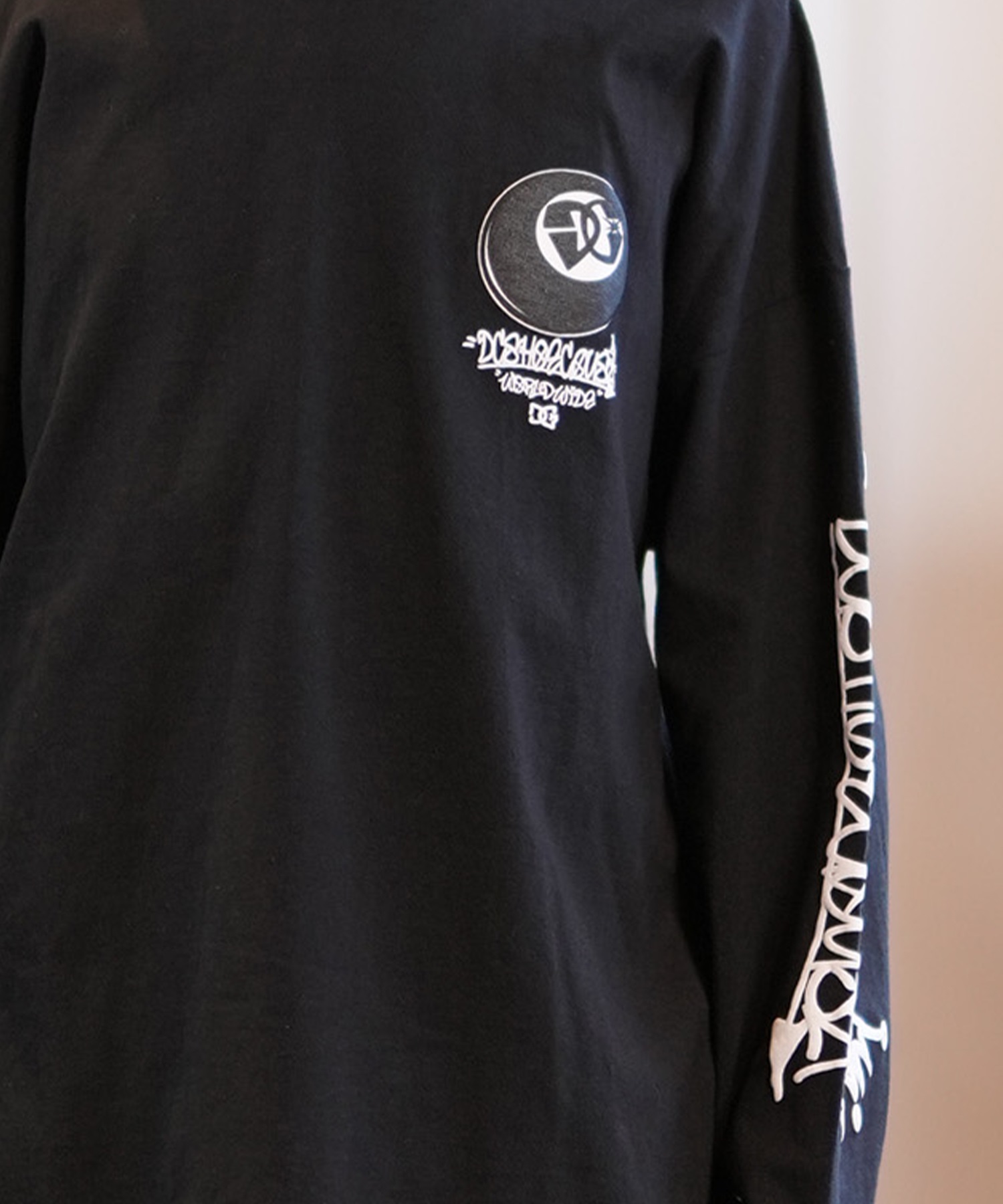 DC ディーシー 長袖 Tシャツ キッズ ロンT バックプリント