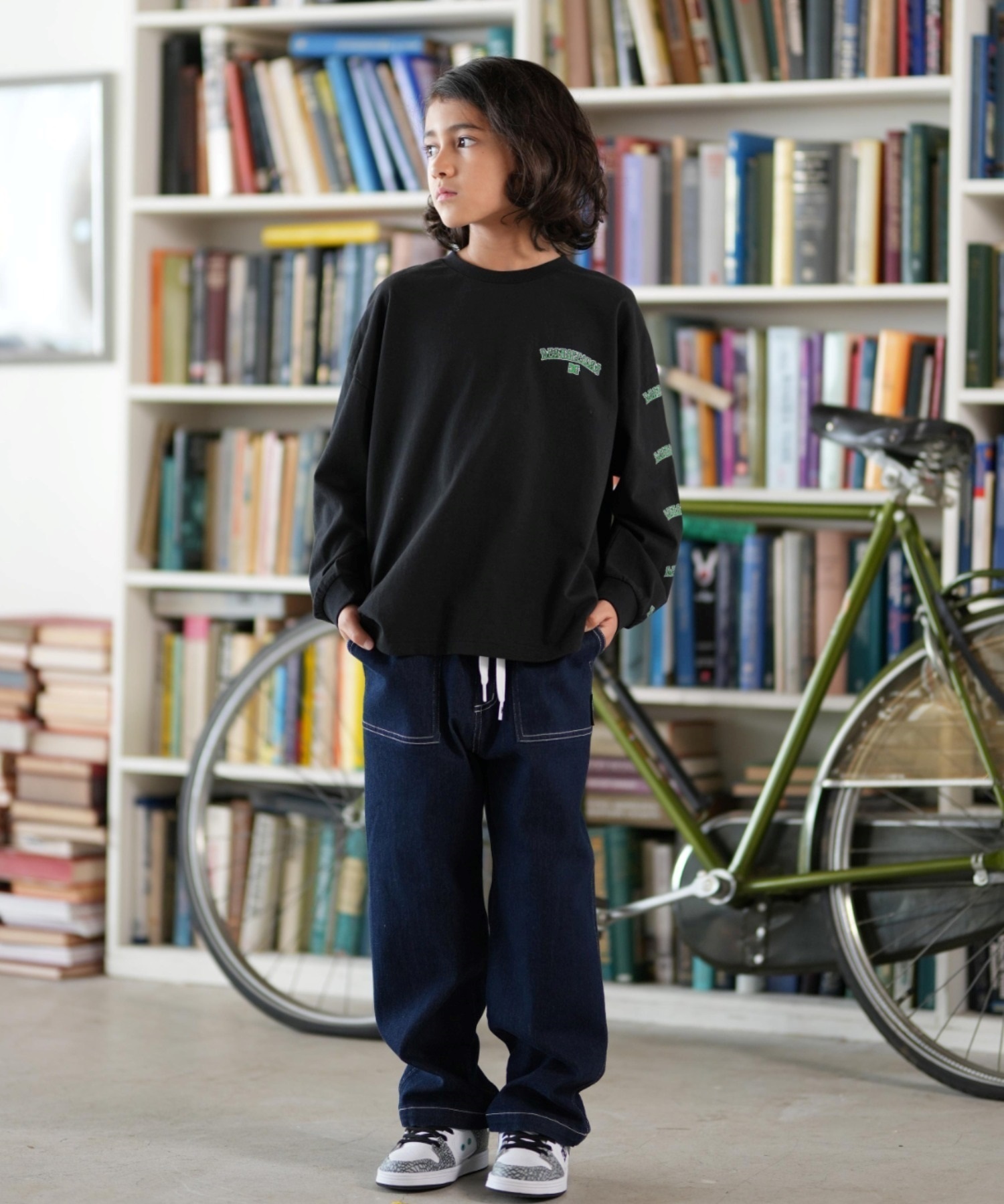 DC ディーシー 長袖 Tシャツ キッズ ジュニア ロンT 25 KD SKATE SKULL