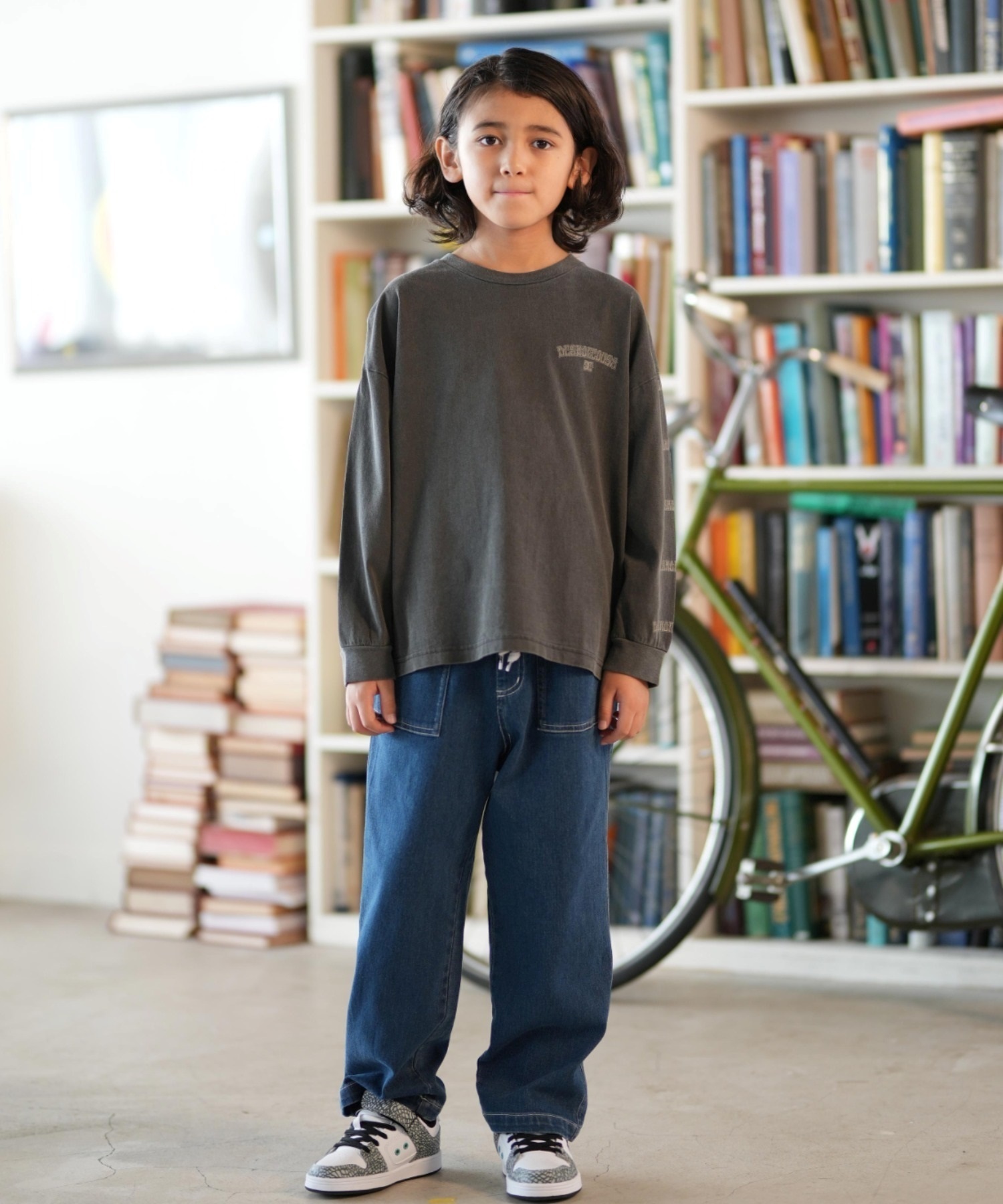 DC ディーシー 長袖 Tシャツ キッズ ジュニア ロンT 25 KD SKATE SKULL