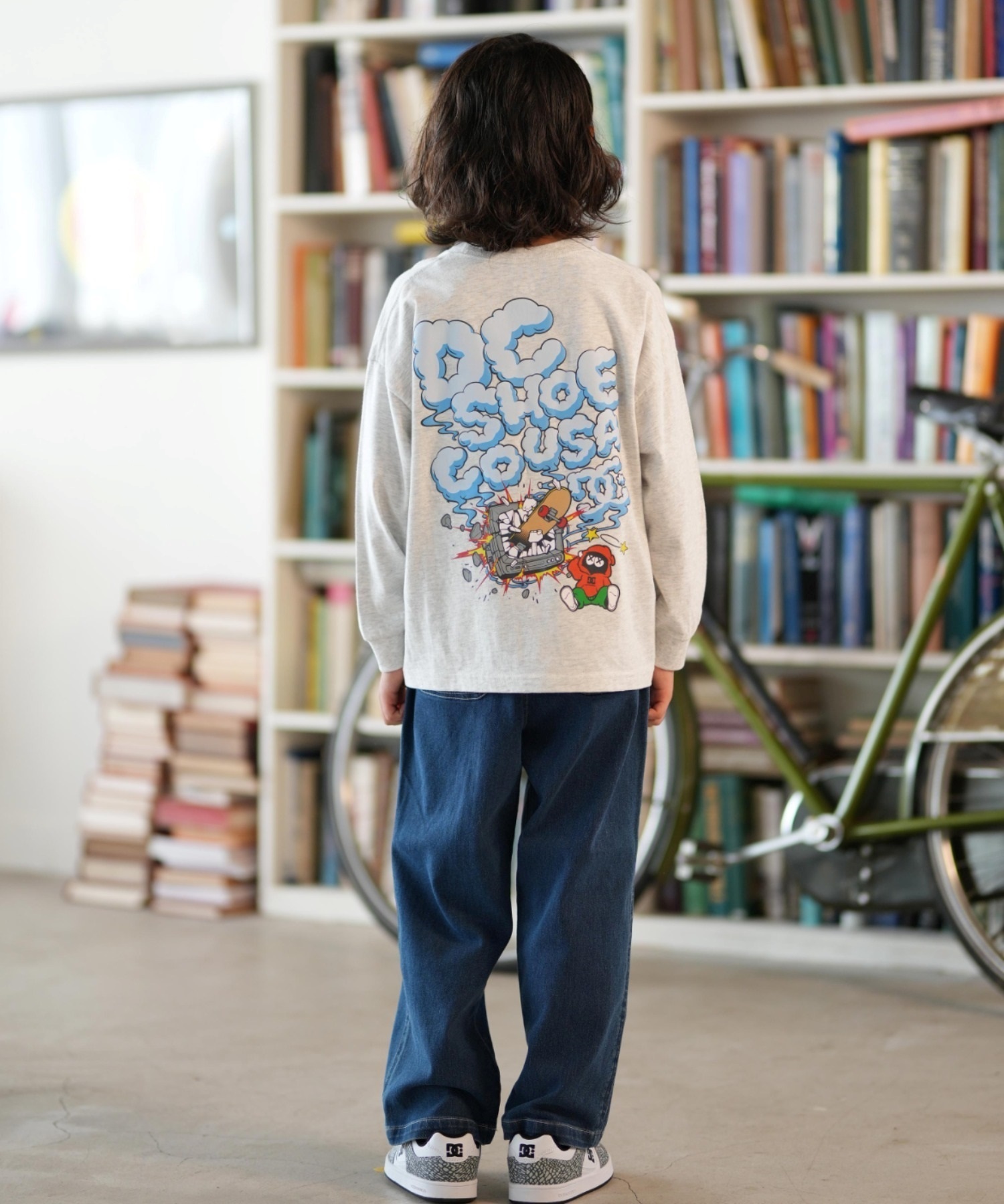 DC ディーシー 長袖 Tシャツ キッズ ジュニア ロンT 25 KD CLASH