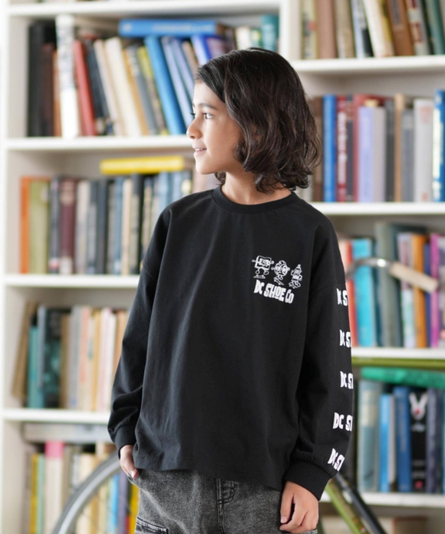 DC ディーシー 長袖 Tシャツ キッズ ジュニア ロンT 25 KD PLAY TIME