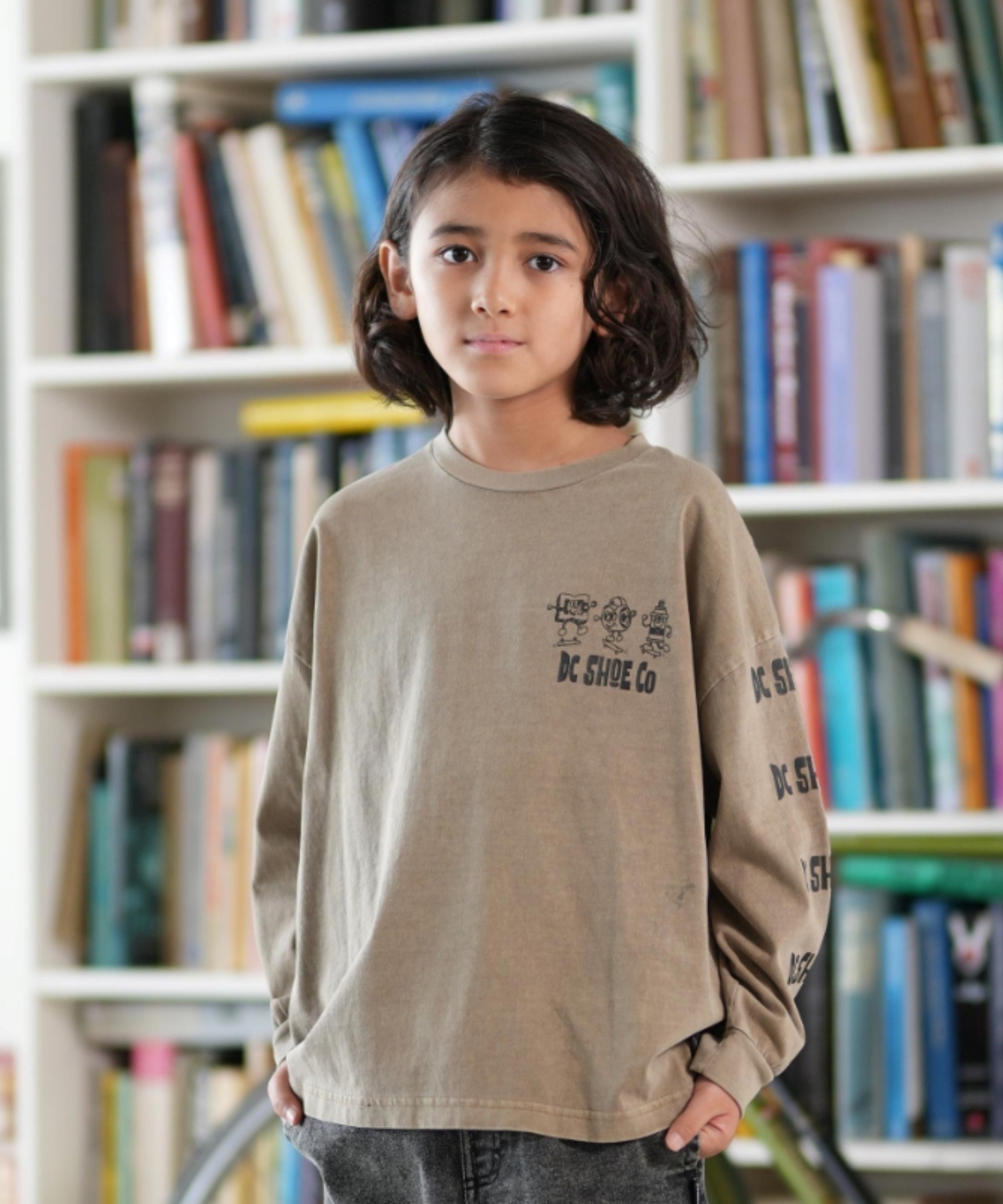 DC ディーシー 長袖 Tシャツ キッズ ジュニア ロンT 25 KD PLAY TIME