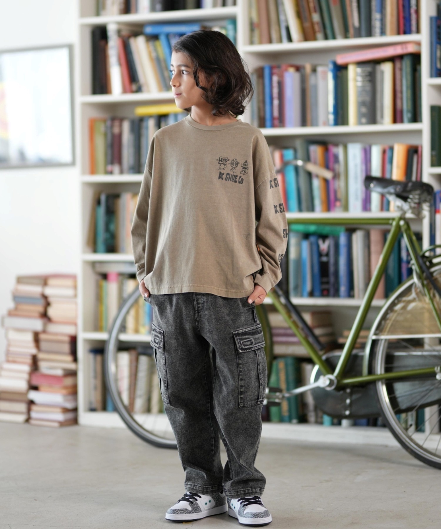 DC ディーシー 長袖 Tシャツ キッズ ジュニア ロンT 25 KD PLAY TIME