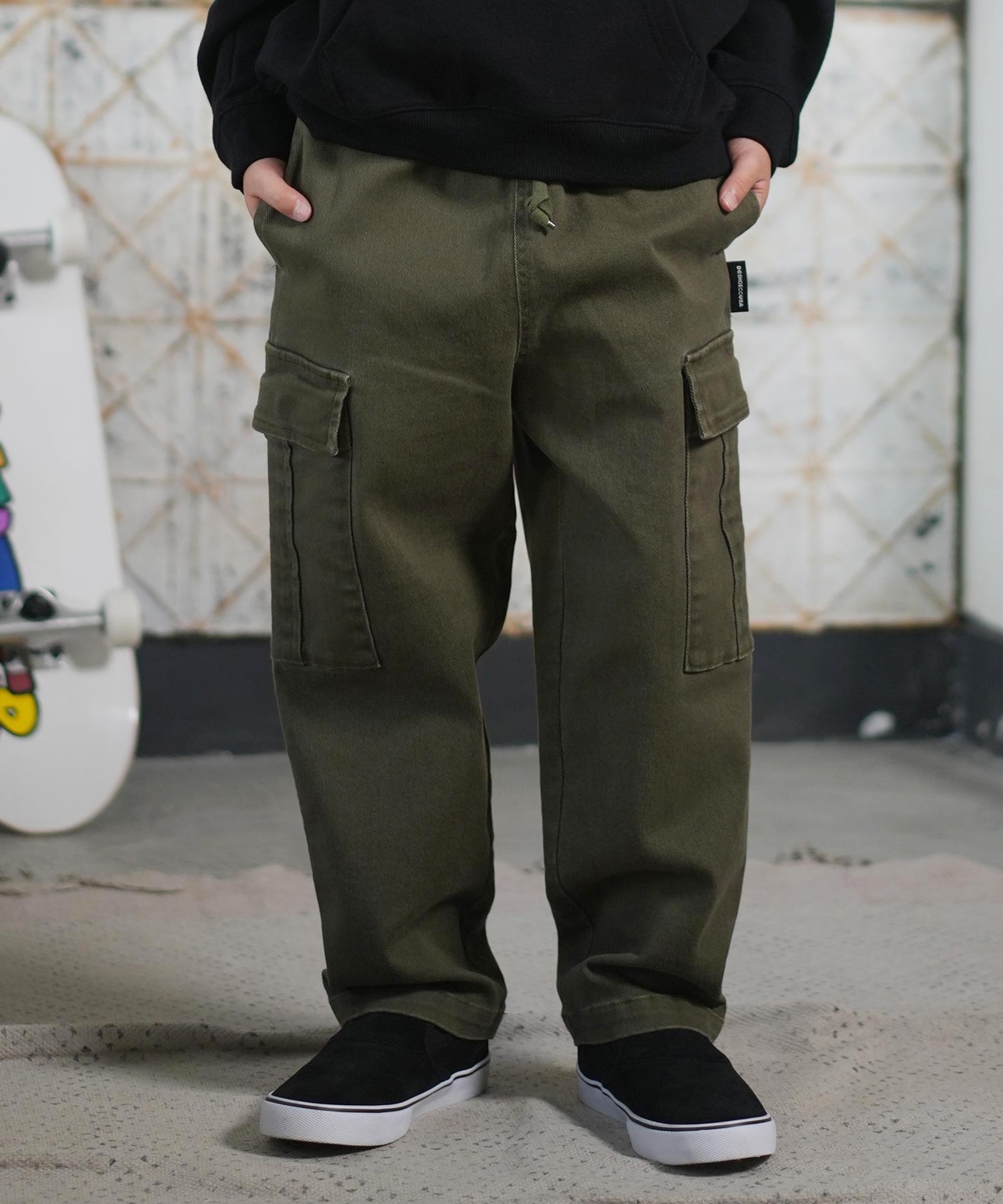 DC ディーシー ロングパンツ キッズ ロンパン 25 KD WIDE CARGO PANT