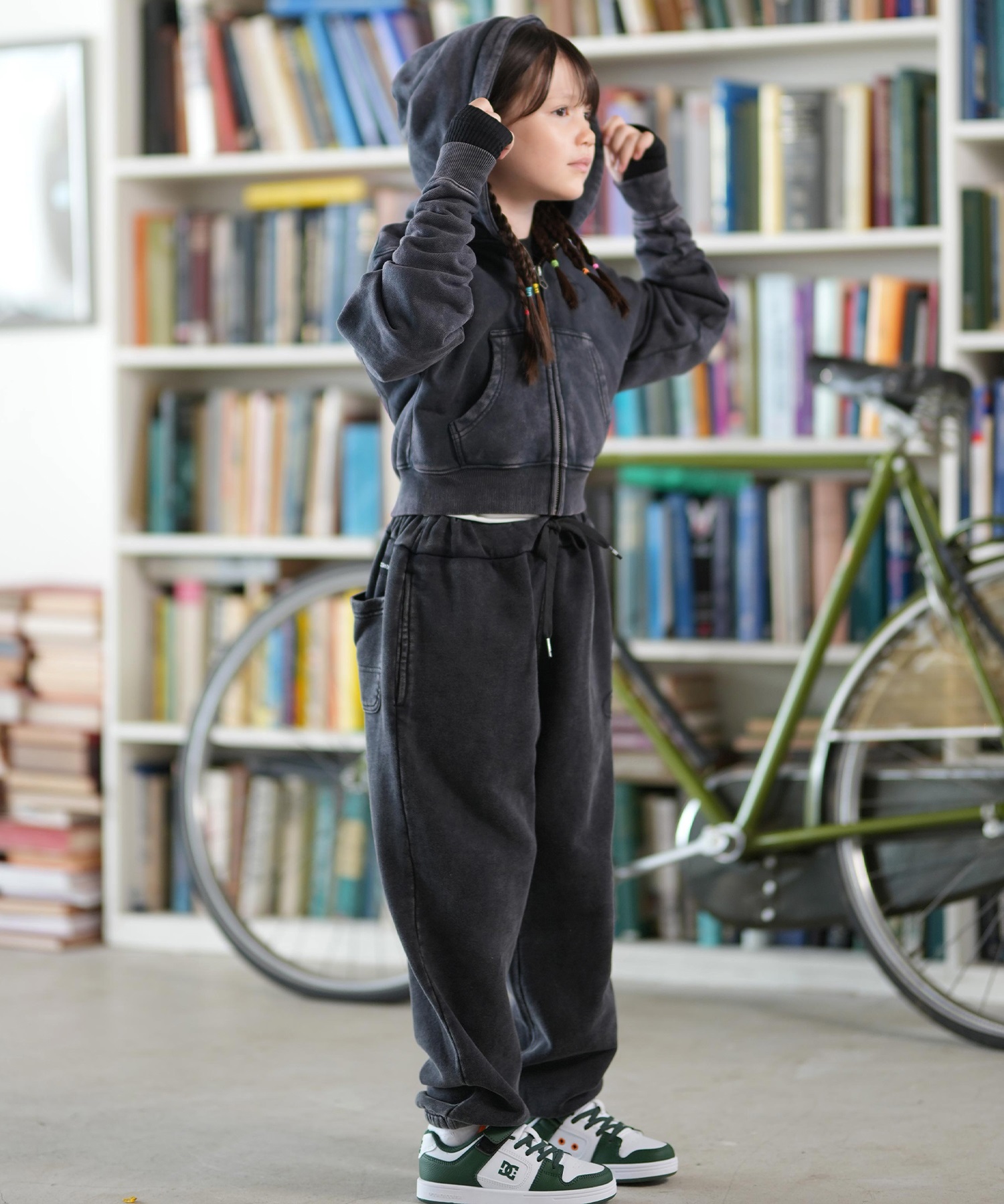 DC ディーシー ロングパンツ キッズ ロンパン 25 KD HIDDEN FLEECE PANT YPT254508(BES-130cm)