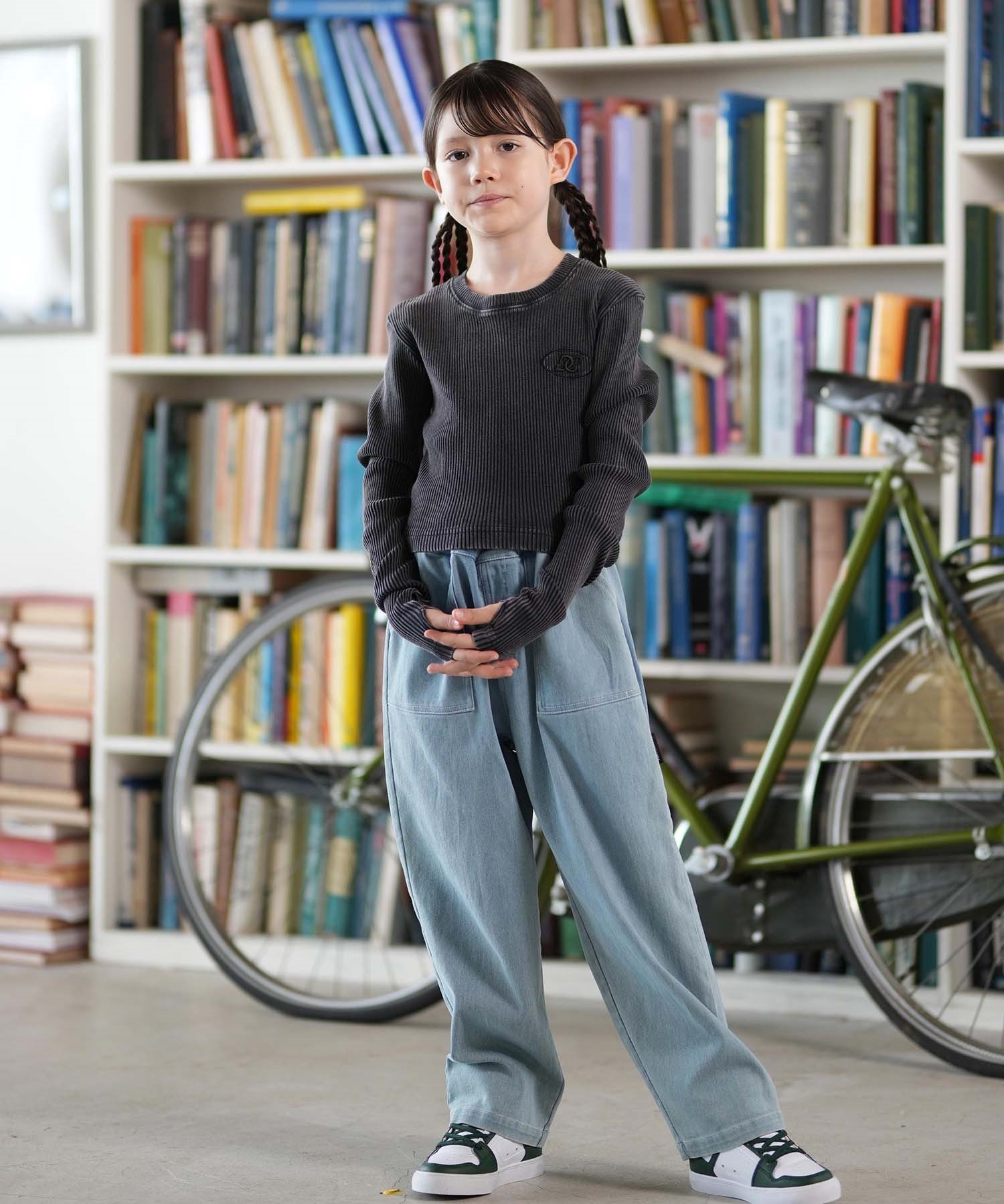 DC ディーシー 長袖 Tシャツ ロンT キッズ ジュニア 子供 KD GS TELECO
