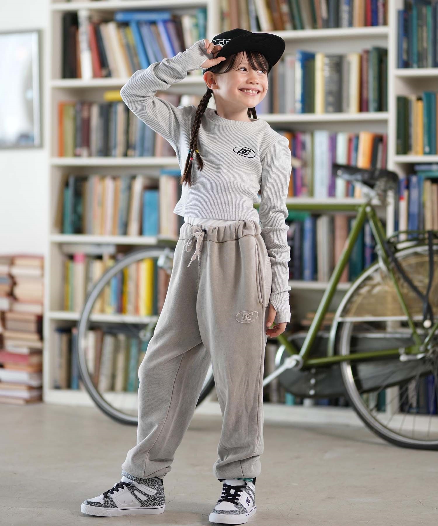 DC ディーシー 長袖 Tシャツ ロンT キッズ ジュニア 子供 KD GS TELECO