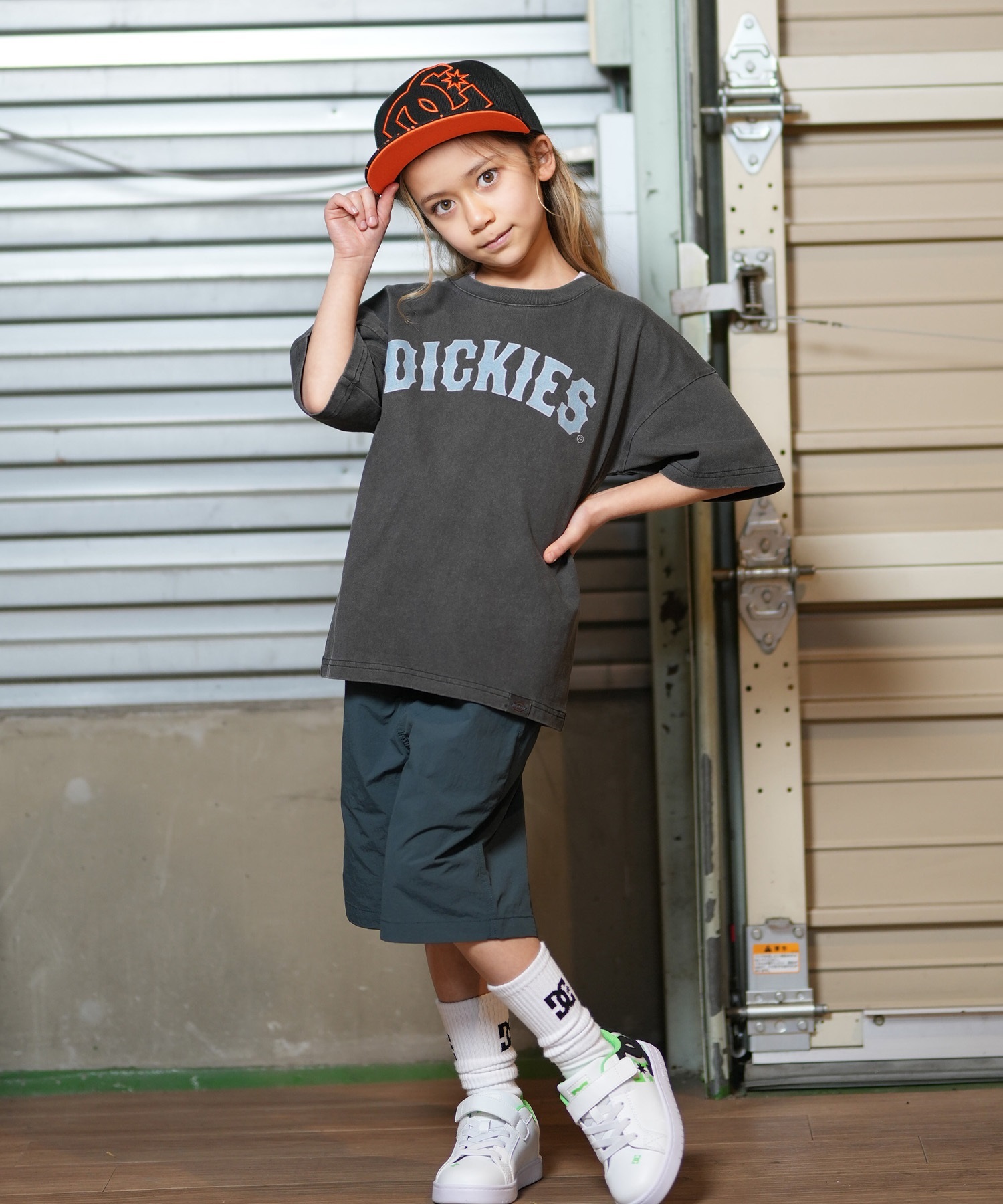 チャップ様 DC dig BK DC ディーシー キャップ キッズ 25 KD DOUBLEUP SNAPBACK