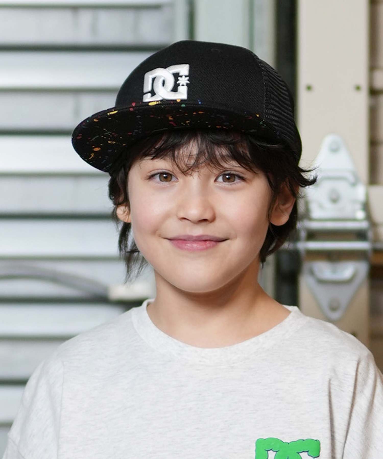 DC ディーシー キャップ キッズ 子供 メッシュ 25 KD STAREMB MESH SNAP YCP252601(BKC-FREE)