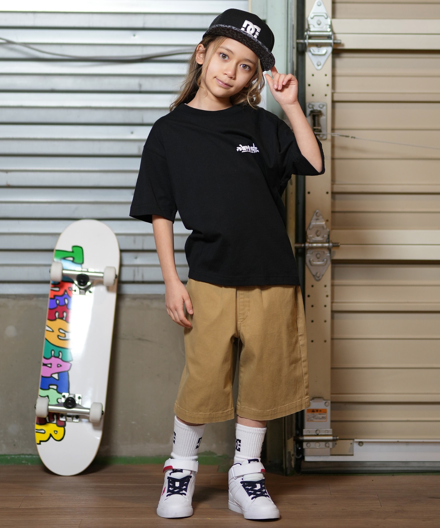 DC ディーシー キャップ キッズ 子供 メッシュ 25 KD STAREMB MESH SNAP YCP252601(BKC-FREE)