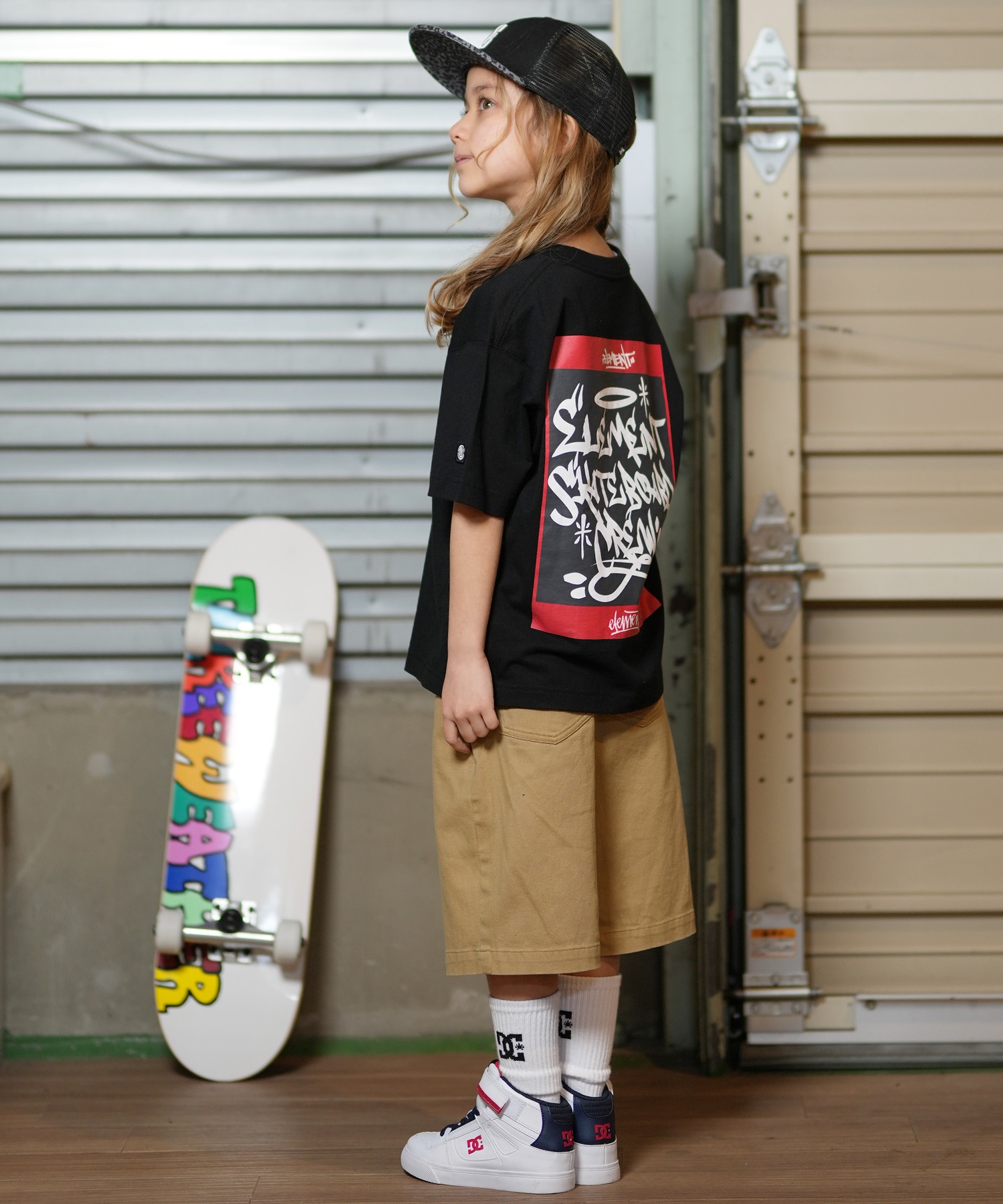 DC ディーシー キャップ キッズ 子供 メッシュ 25 KD STAREMB MESH SNAP YCP252601(BKC-FREE)