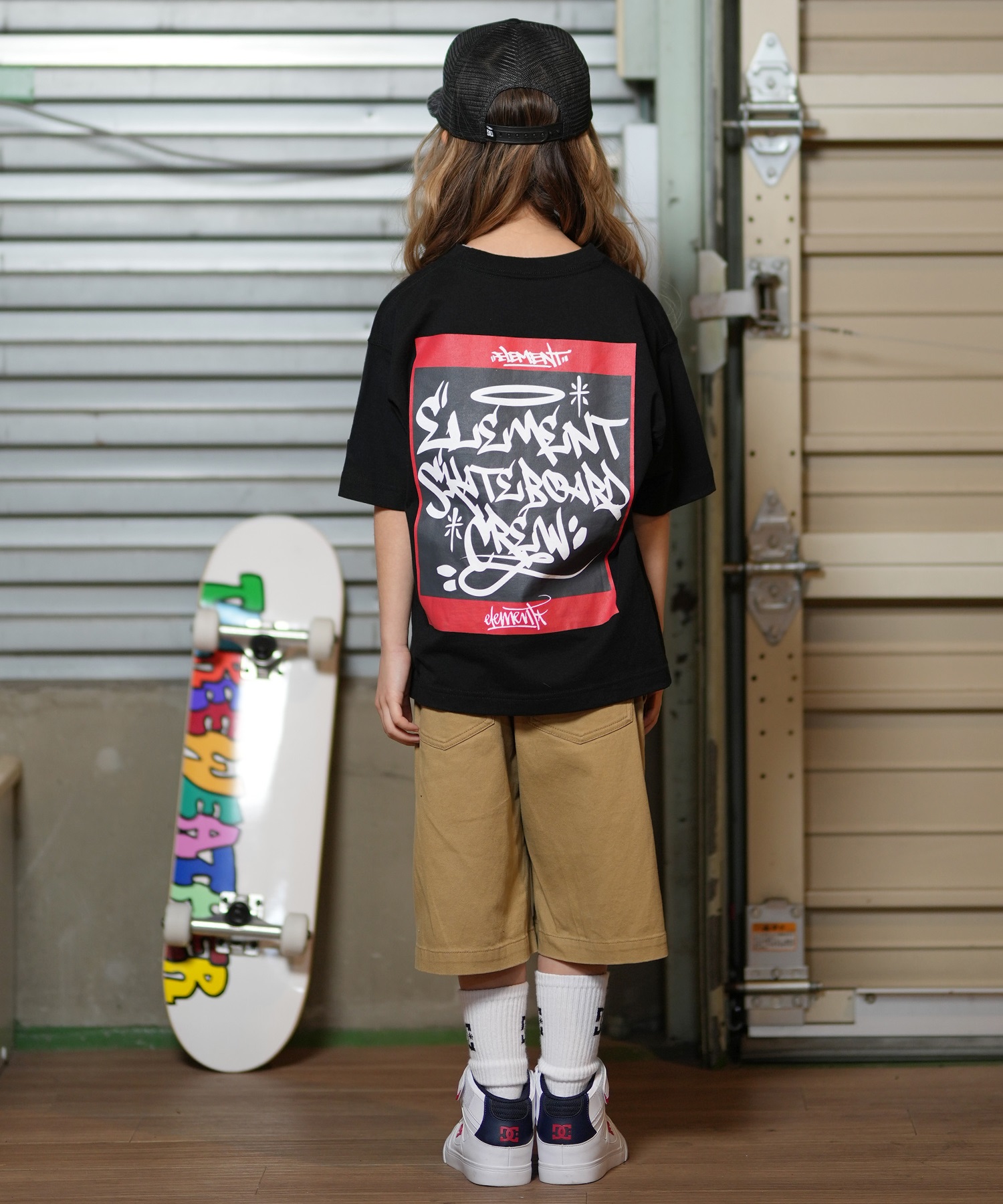 DC ディーシー キャップ キッズ 子供 メッシュ 25 KD STAREMB MESH SNAP YCP252601(BKC-FREE)