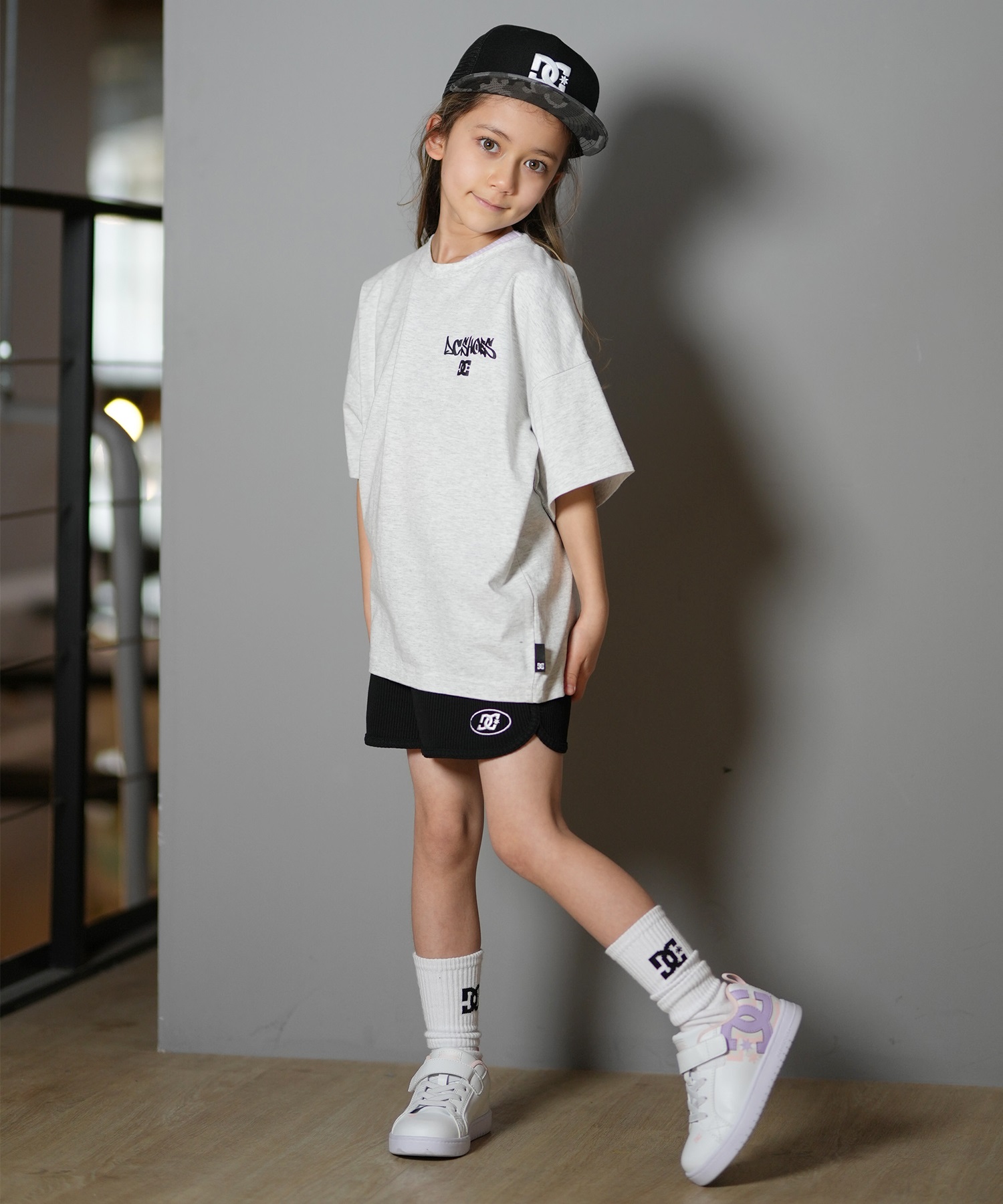 DC ディーシー キャップ キッズ 子供 メッシュ 25 KD STAREMB MESH SNAP YCP252601(BKC-FREE)