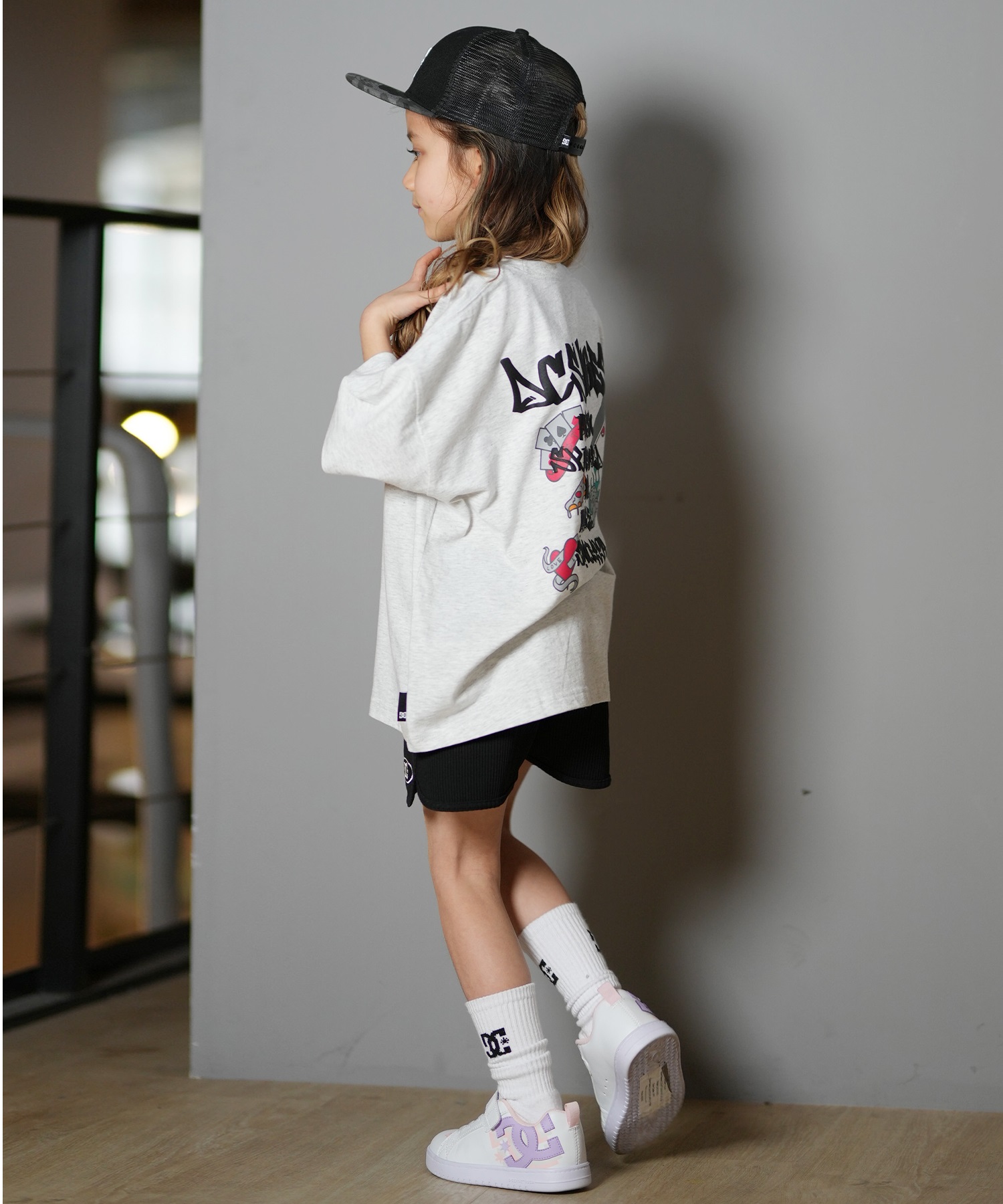 DC ディーシー キャップ キッズ 子供 メッシュ 25 KD STAREMB MESH SNAP YCP252601(BKC-FREE)